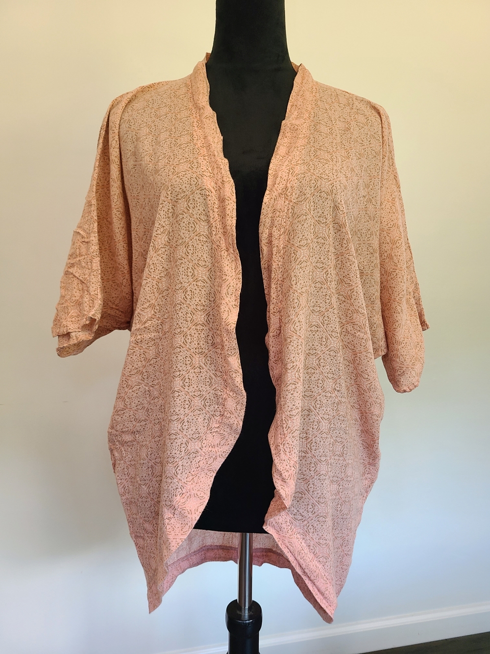 Women's Peach Swim Coverup Kimono